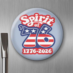 Imán Espíritu de 76 - Groovy USA 250 - 1776-2026