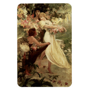 Imán Espíritu de primavera por Alphonse Mucha