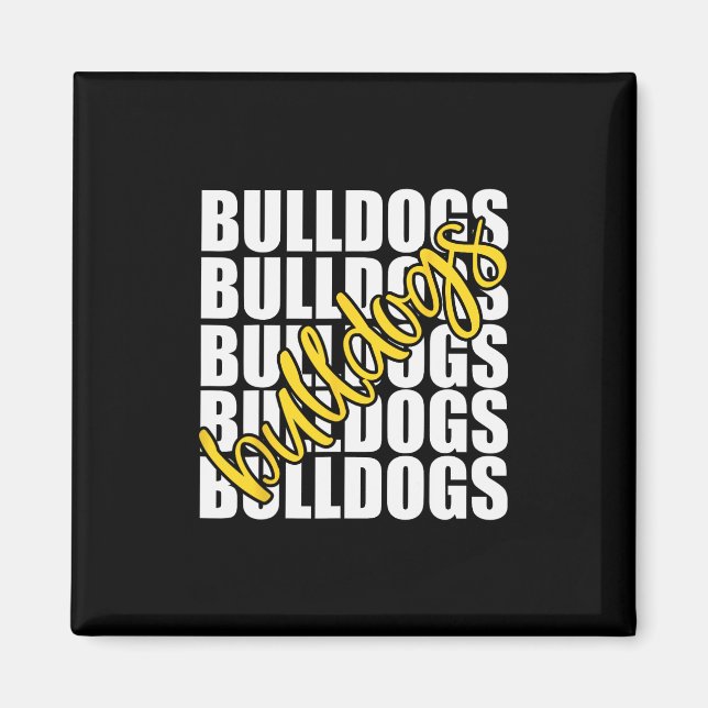 Imán Espíritu del equipo de fans de la escuela amarilla (Frente)