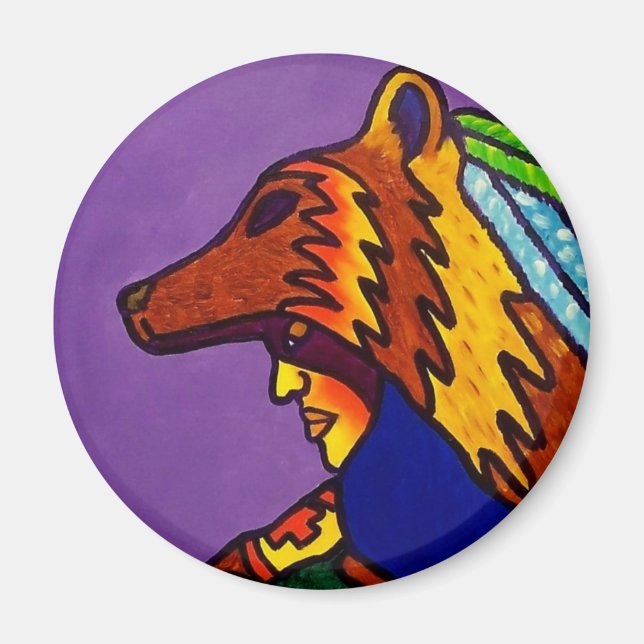 Imán Espíritu del lobo 3 por Piliero (Frente)