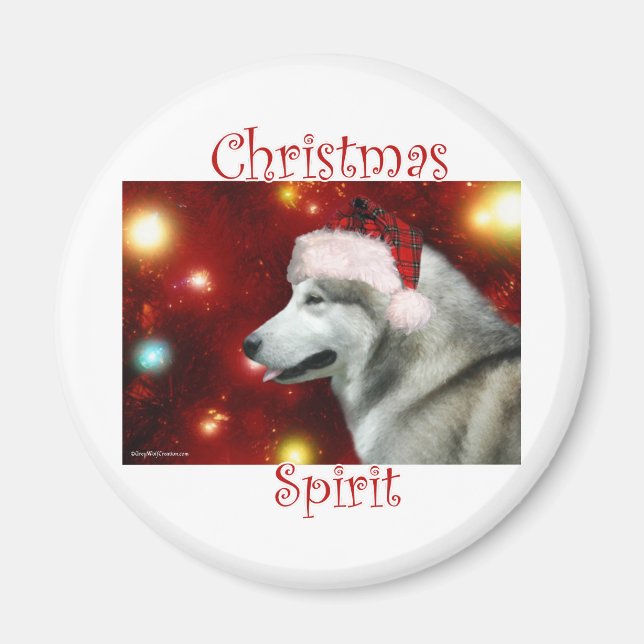Imán Espíritu malamute de Alaska (Frente)