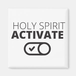 Imán Espíritu Santo B/W Activar Icono Gosp de gráficos 