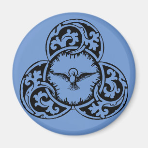 Imán Espíritu Santo Doble símbolo cristiano