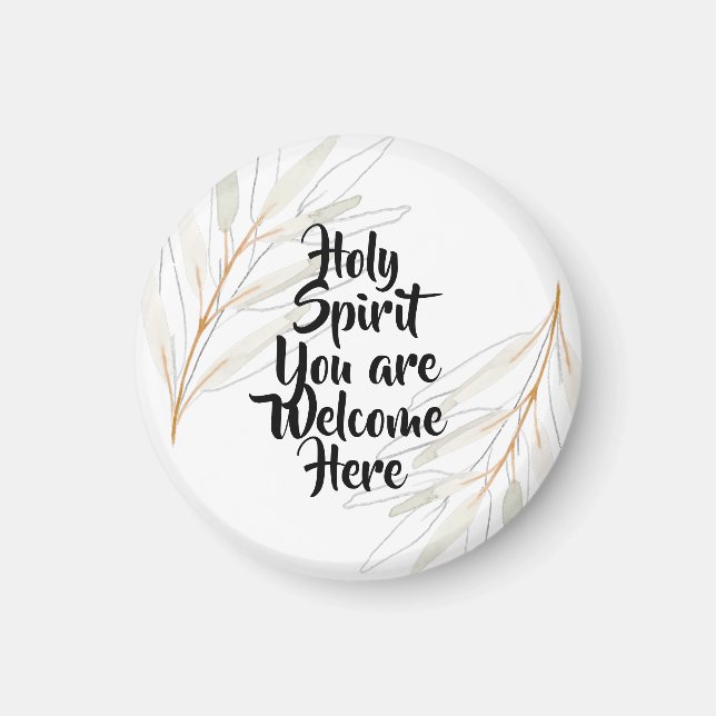 Imán Espíritu Santo, eres bienvenido aquí (Frente)