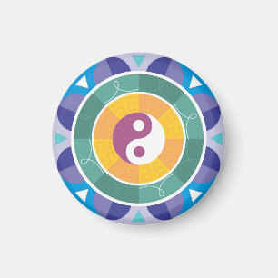 Imán Espiritualidad de Yin yang este mandala buena suer