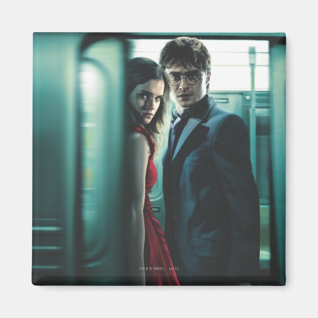 Imán Espíritus mortales - Harry y Hermione (Frente)