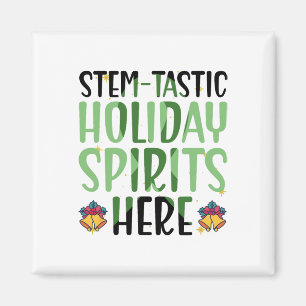 Imán Espíritus Navideños Stem-tásticos Aquí - Navidad d