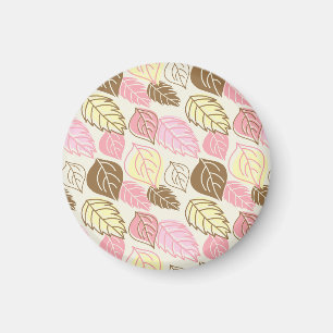 Imán Esplendor Otoño: Patrón de hojas sin foco