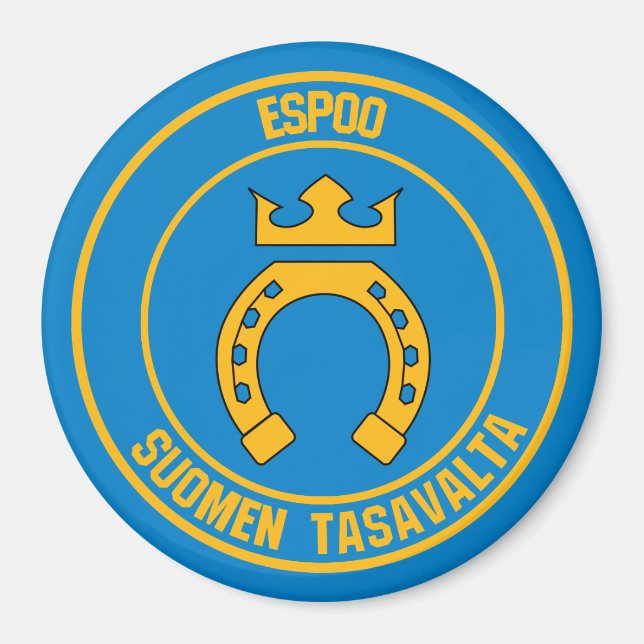 Imán Espoo Round Emblem (Frente)