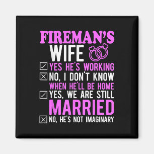 Imán Esposa de fuego Esposo Parejas Aniversario Funny F