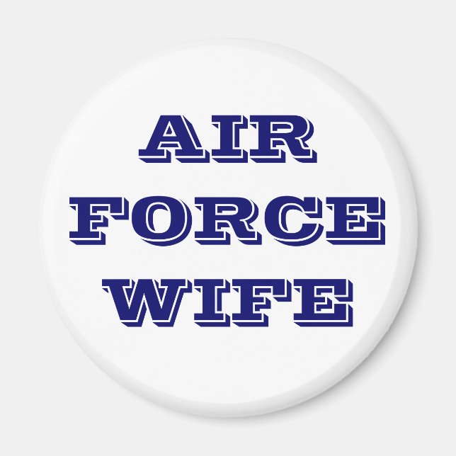 Imán Esposa de la Fuerza Aérea Magnet (Frente)