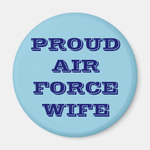 Imán Esposa De La Fuerza Aérea Magnet Orgullosa