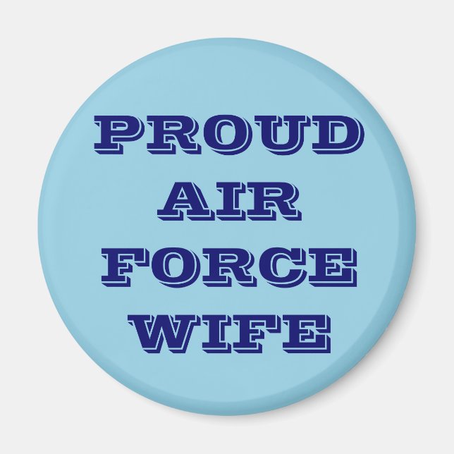 Imán Esposa De La Fuerza Aérea Magnet Orgullosa (Frente)