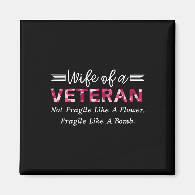 Imán Esposa De Un Veterano Ejército No Frágil Como Un F (Frente)