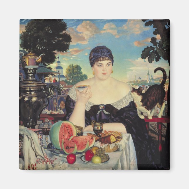 Imán Esposa del comerciante en el té, 1918 (Frente)