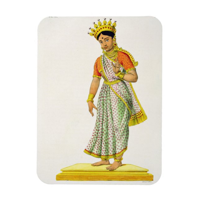 Imán esposa kalika de Varuna, grabada por C. de Motte ( (Vertical)