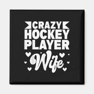 Imán Esposa loca del jugador de hockey Campo de hockey