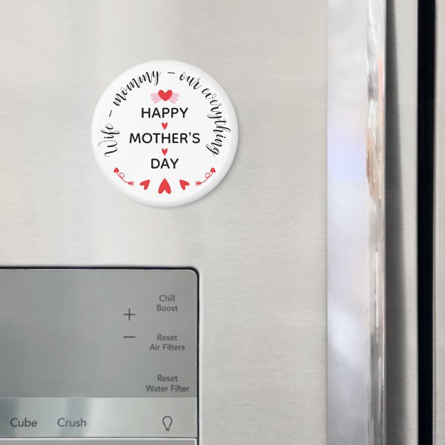 Imán Esposa Mami Nuestro Todo Dulce Día de la Madre (In situ (nevera))