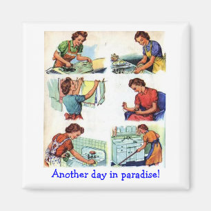 Imán Esposa retra - otro día en paraíso,