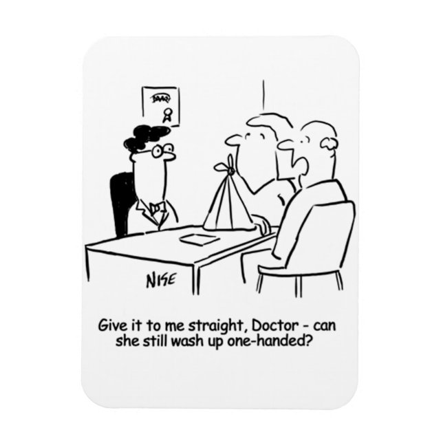 Imán Esposa tiene un brazo roto en una honda (Vertical)