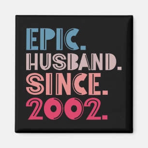 Imán Esposo épico desde 2002 20º Aniversario Boda R