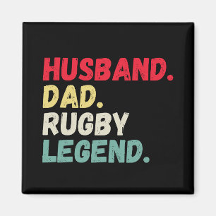 Imán Esposo papá rugby leyenda deportes vintage diverti