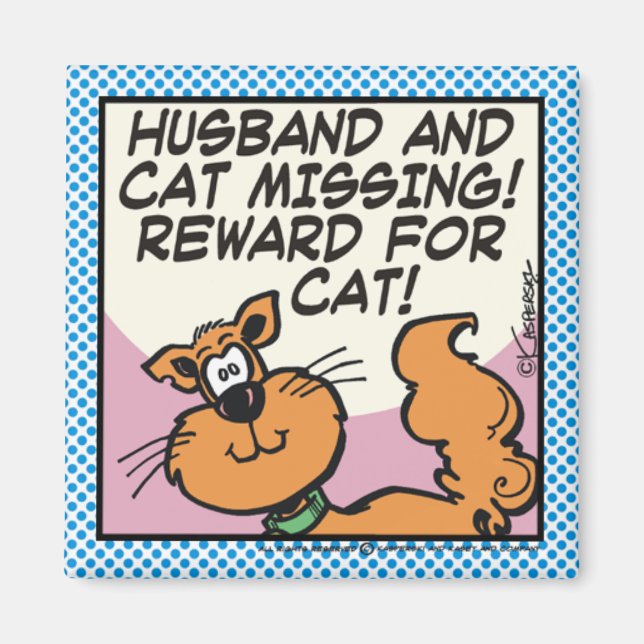 Imán Esposo y gato (Frente)