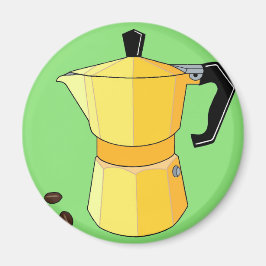 Imán Espresso de arcoiris amarillo