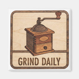 Imán Espresso Shot Wooden Sign