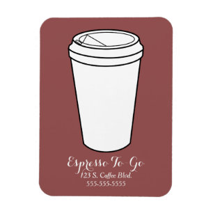 Imán Espresso To-Go Business Rust colocado