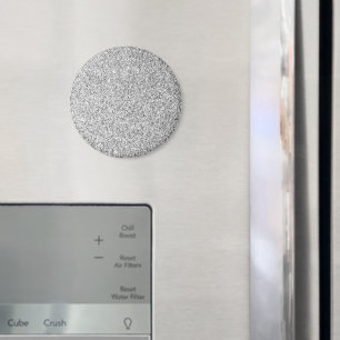 Imán Espumosos purpurinas de luz gris plateado