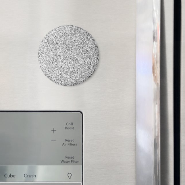 Imán Espumosos purpurinas de luz gris plateado (In situ (nevera))