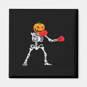 Imán Esqueleto Boxeo Halloween Calabaza Kickboxing Mma
