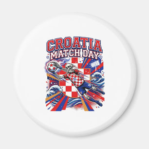 Imán Esqueleto de día de partido de Croacia Naciones St