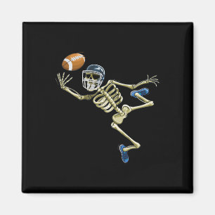 Imán Esqueleto de fútbol americano Halloween Hombres Pi