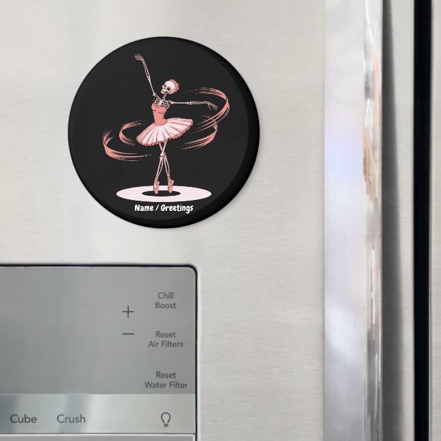 Imán Esqueleto de Halloween Ballerina Ballet Disfraces  (In situ (nevera))