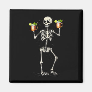 Imán Esqueleto de Halloween beber cola de mula moscovit