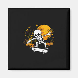 Imán Esqueleto de monopatín Halloween monopatinaje pati