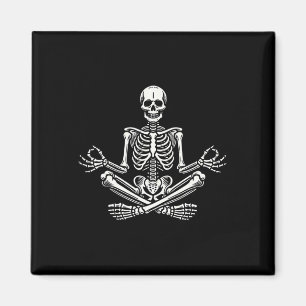 Imán Esqueleto de yoga divertido meditación Esqueleto d