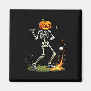 Imán Esqueleto Golf Divertido Halloween Calabaza Jugand