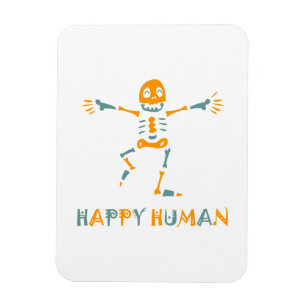 Imán Esqueleto humano feliz
