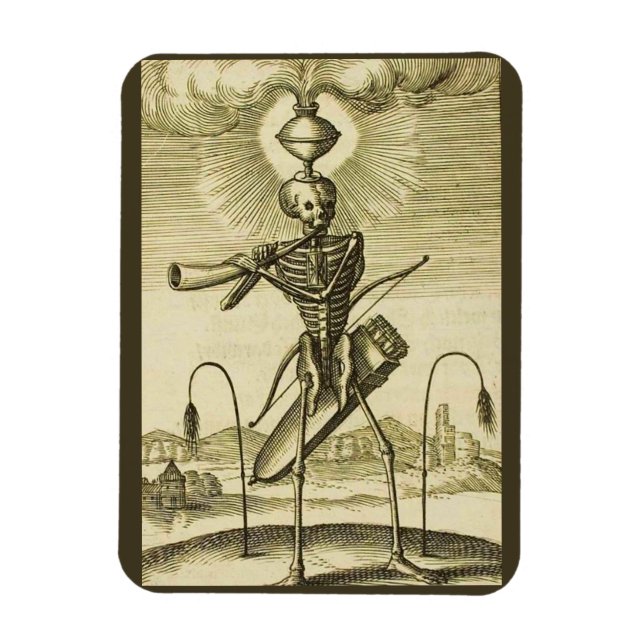 Imán esqueleto ocupado (Vertical)