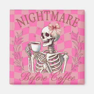 Imán Esqueleto Rosa de Halloween Café