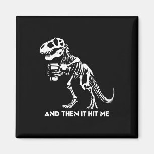 Imán Esqueleto T-rex Dinosaurio Halloween Hombres Mujer