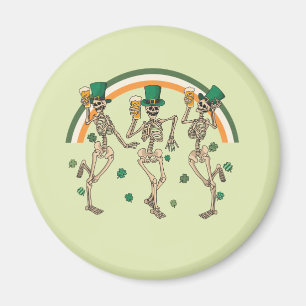 Imán Esqueletos bailando con cerveza y rocas de champú