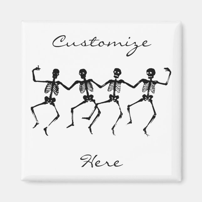 Imán Esqueletos bailarines Halloween Thunder_Cove (Frente)