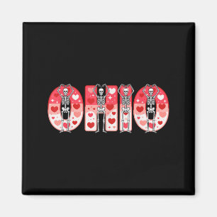 Imán Esqueletos divertidos de O-h-i-o Ohio en San Valen