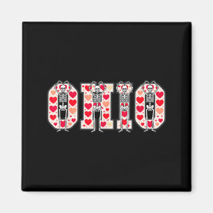 Imán Esqueletos divertidos de O-h-i-o Ohio en Valenti d