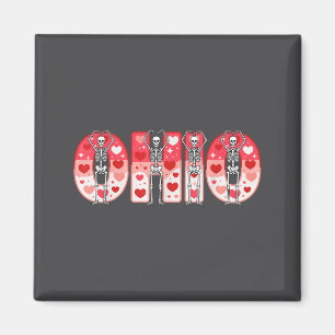 Imán Esqueletos divertidos de O-h-i-o Ohio en Valenti d