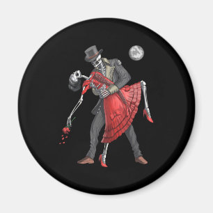 Imán Esqueletos góticos bailando